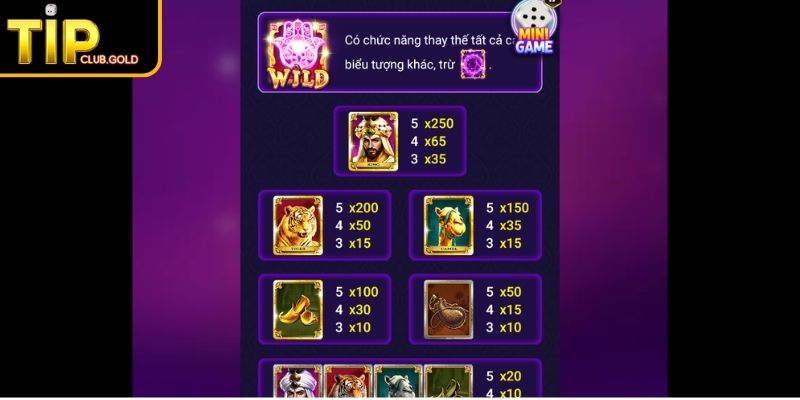 Bảo Vật Ba Tư TIPCLUB & Hành Trình Khám Phá Kho Báu Huyền Bí 2 Biểu tượng trong Bảo Vật Ba Tư TIPCLUB bạn cần biết