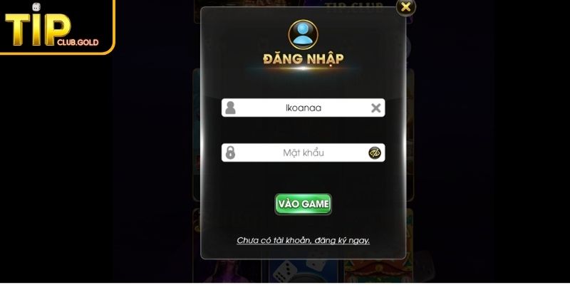 Đăng Nhập TIPCLUB - Hướng Dẫn, Xử Lý Sự Cố Và Lưu Ý 2 Đăng nhập TIPCLUB trên web
