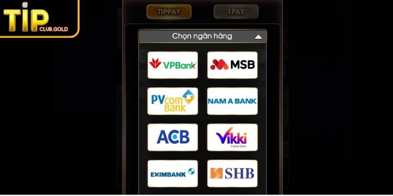Nạp Tiền TIPCLUB - Hướng Dẫn Đầy Đủ Cho Người Chơi 2 Chuyển khoản ngân hàng